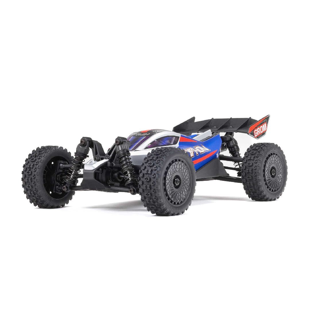 Arrma 1/14 TYPHON GROM 4x4 Buggy RTR- Blue/Silver