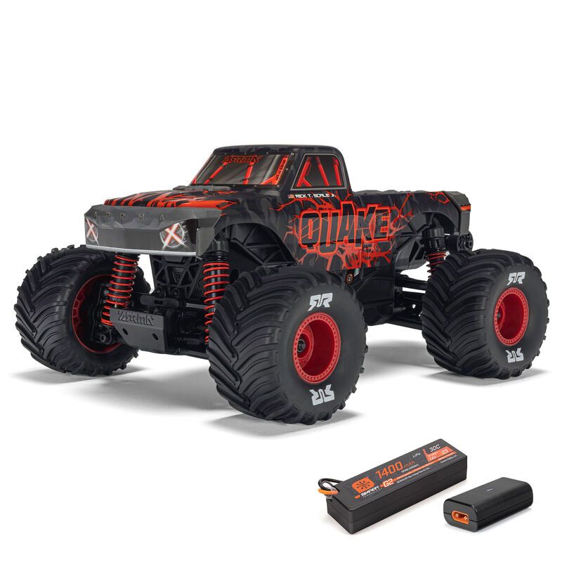 Arrma 1/16 QUAKE GROM Brushed 4x4 RTR (B&C Incl) Red