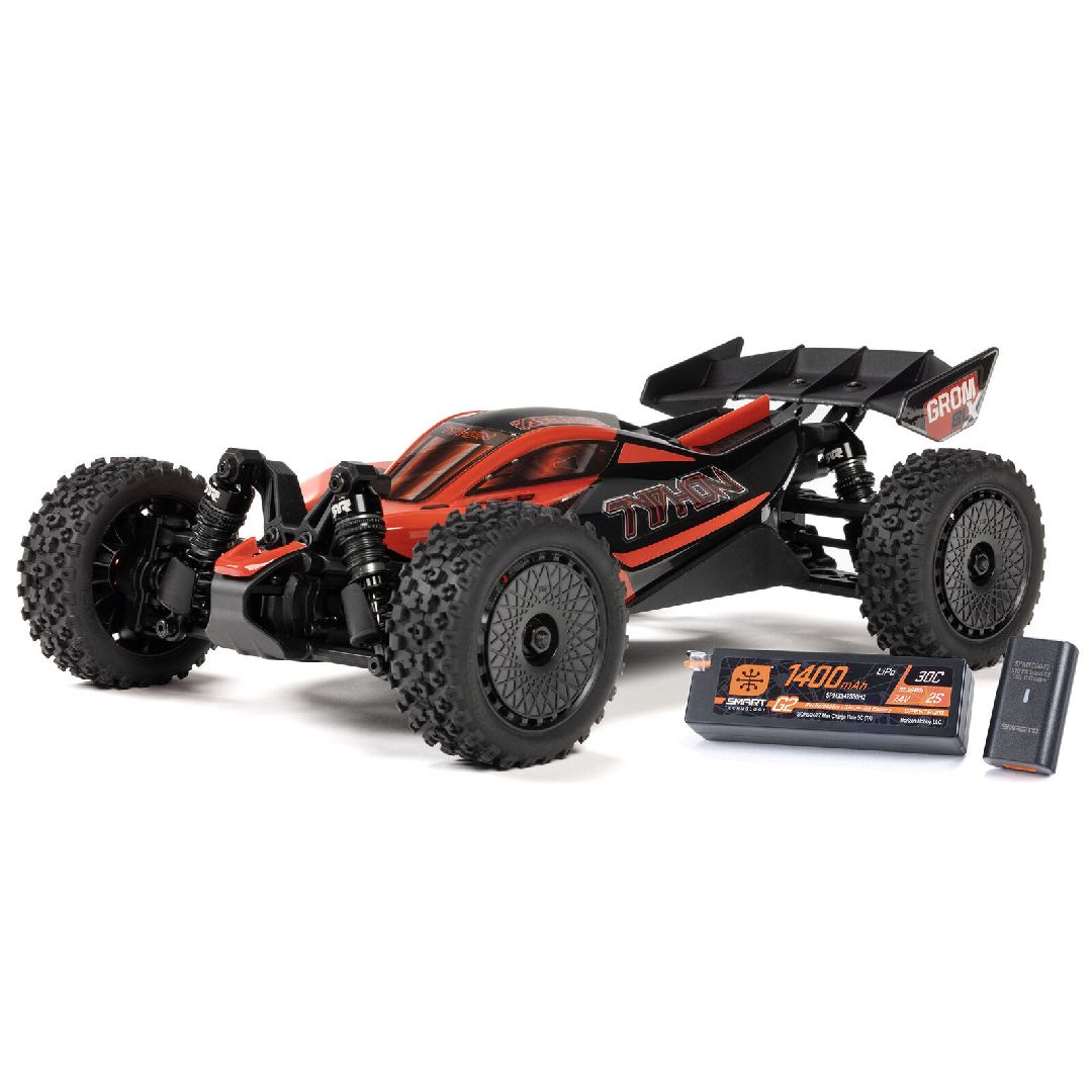 Arrma 1/14 TYPHON GROM BLX 4x4 Buggy RTR - Red