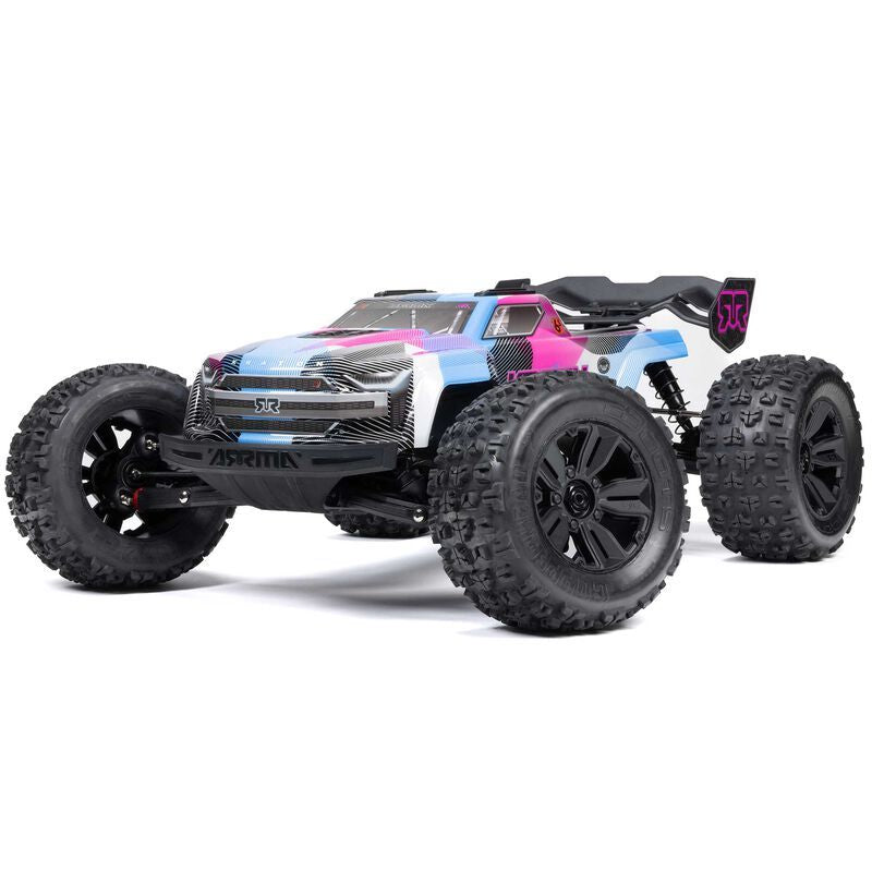Arrma 1/8 KRATON 4x4 BL-6S Speed Truck RTR - Blue/Pink