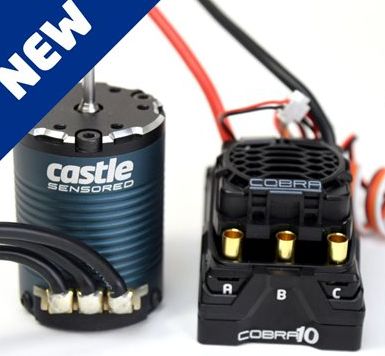 Castle Creations Cobra 10 6S Max, 8A BEC w/1406-1900KV