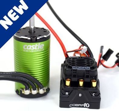 Castle Creations Cobra 10 6S Max, 8A BEC w/1412-2100KV