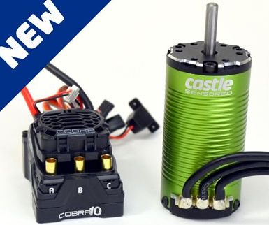 Castle Creations Cobra 10 6S Max, 8A BEC w/1412-2100KV 5mm