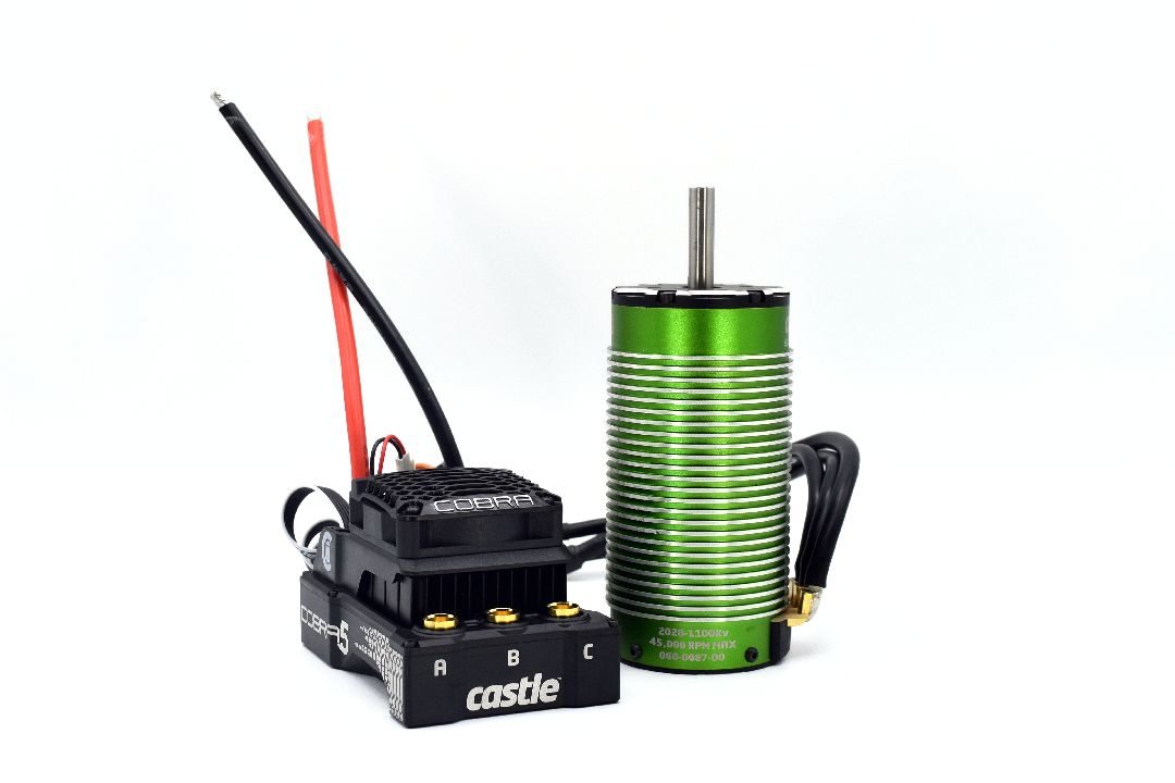 Castle Creations Cobra 5, 8S ESC, 20A PEAK BEC w/2028-1100KV