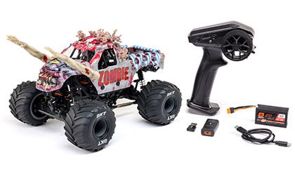 DBOX - Losi 1/18 Mini LMT Zombie RTR - B&C Included - Red