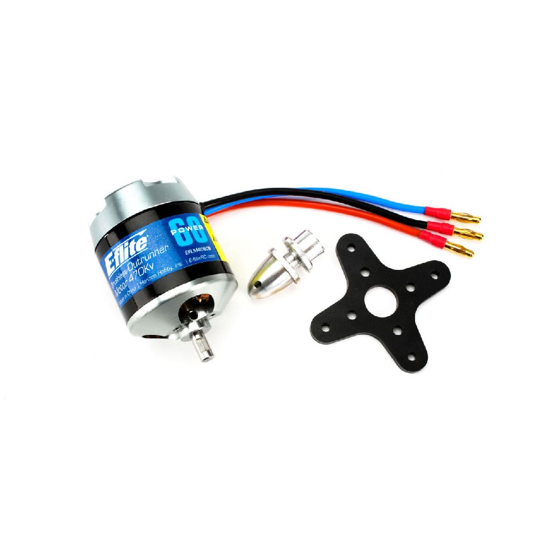 E-Flite Power 60 Brushless Outrunner Motor, 470Kv