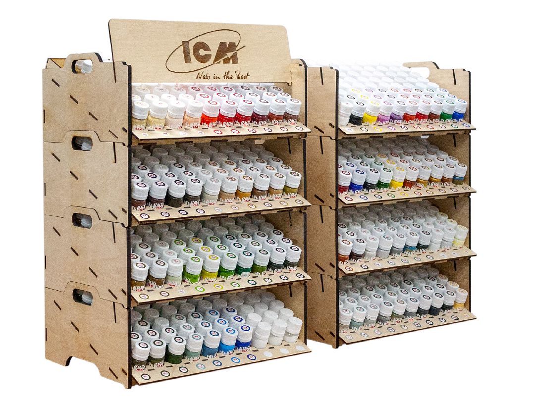ICM Full Paint Collection (640 Bottles and Display Stand)