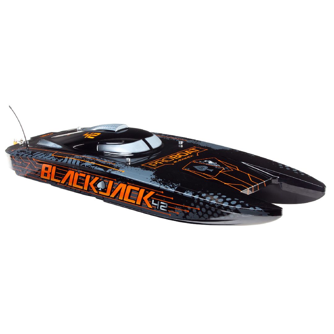 Pro Boat Blackjack 42-inch Brushless 8S Cat RTR - Black/Orange