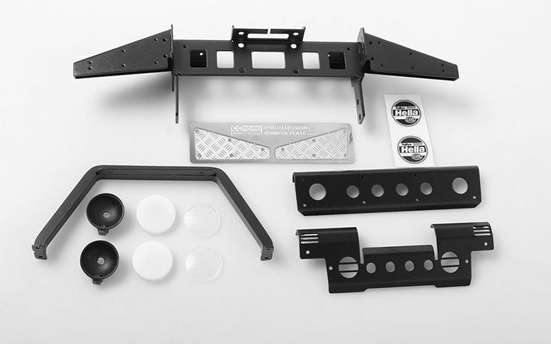 RC4WD Metal Front Bumper w/Stinger and Lights for Gelande II