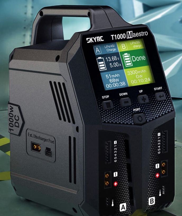 SkyRC T1000 Maestro AC/DC Dual Balance Charger