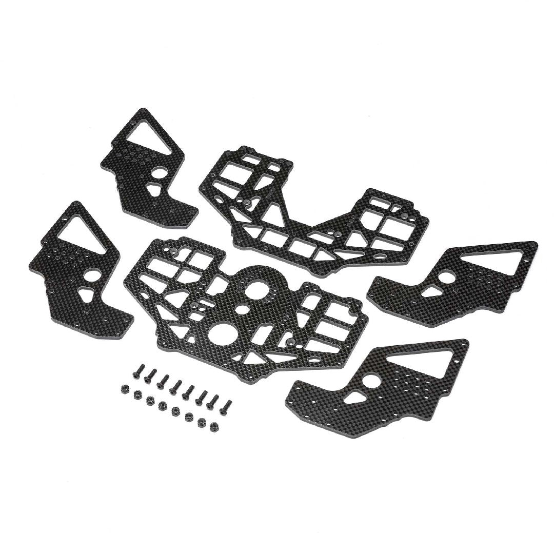 TLR Chassis Set, Carbon Fiber: LMT, TTLMT