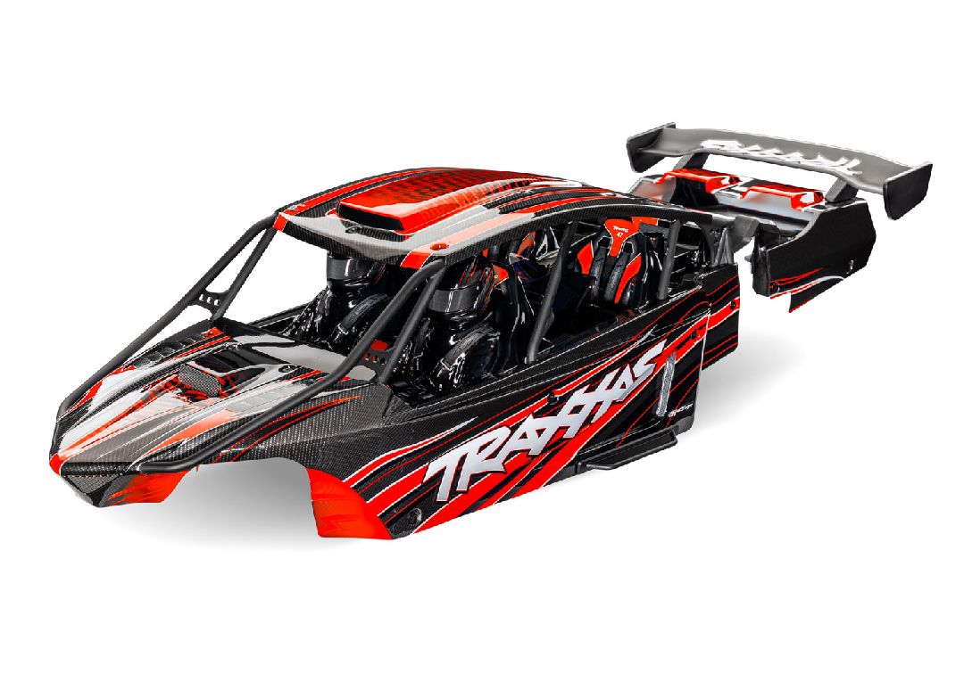 Traxxas Body, Funco Pro Scale Sand Car, red