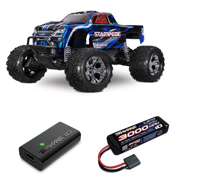 Traxxas 1/10 Stampede BL-2S HD 2wd RTR - Blue w/ Charger&Battery