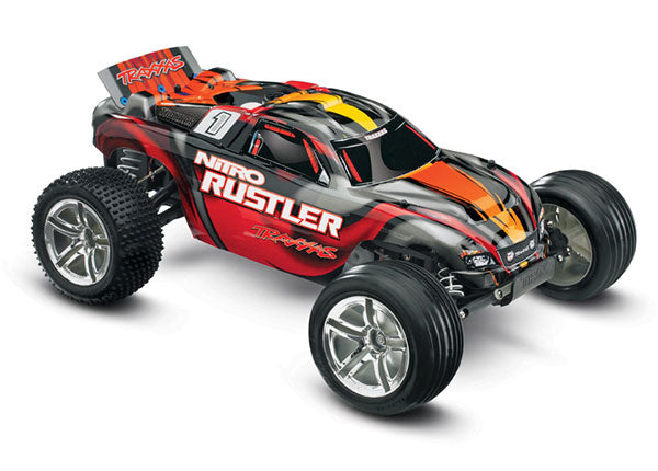 Traxxas 1/10 Nitro Rustler 2wd RTR - Red