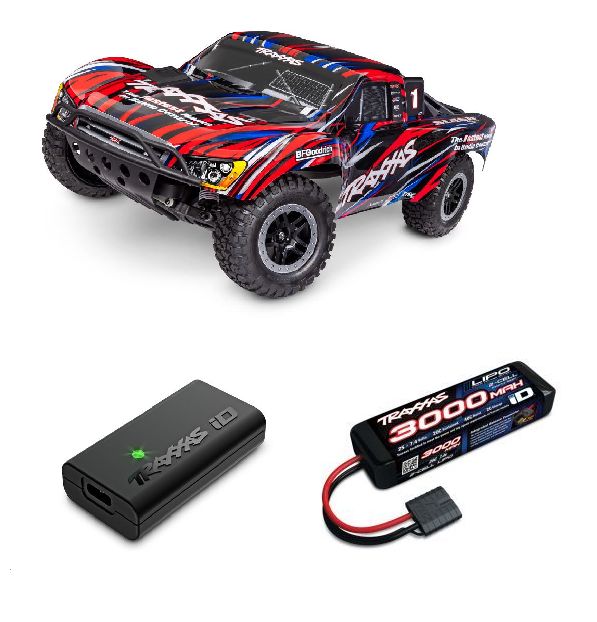 Traxxas 1/10 Slash BL-2S HD 2wd RTR - Red w/ Charger & Battery