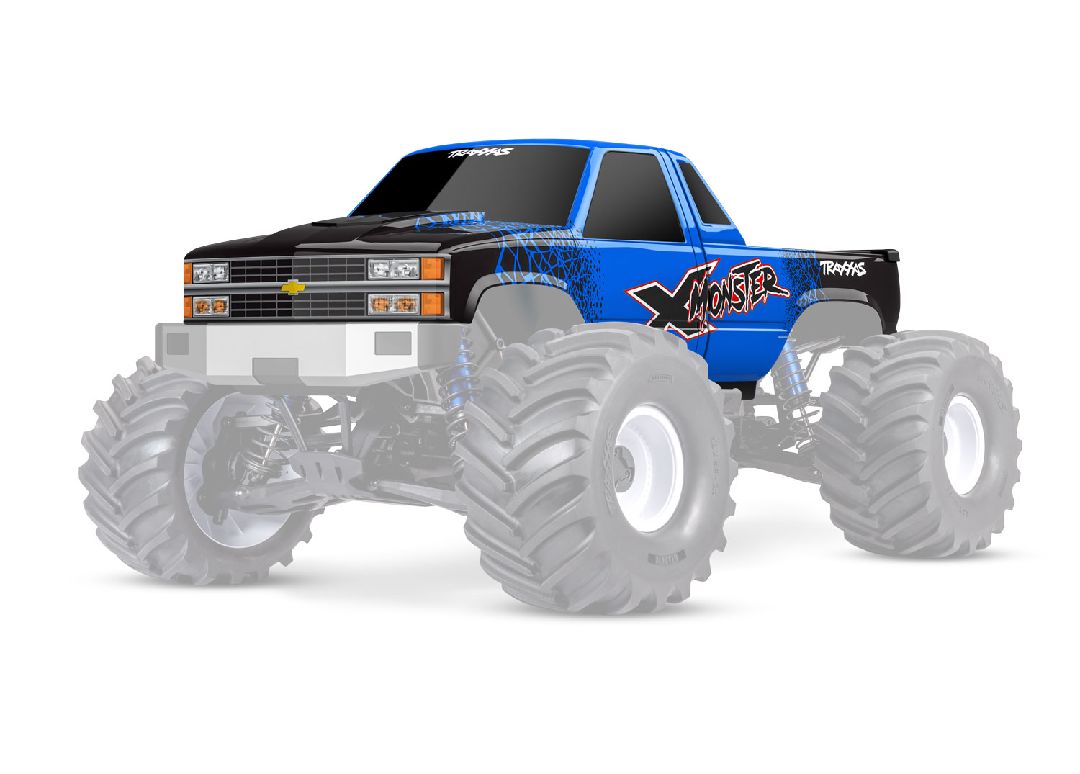 Traxxas Body, GMT400 CK Truck, complete, blue (decals applied)