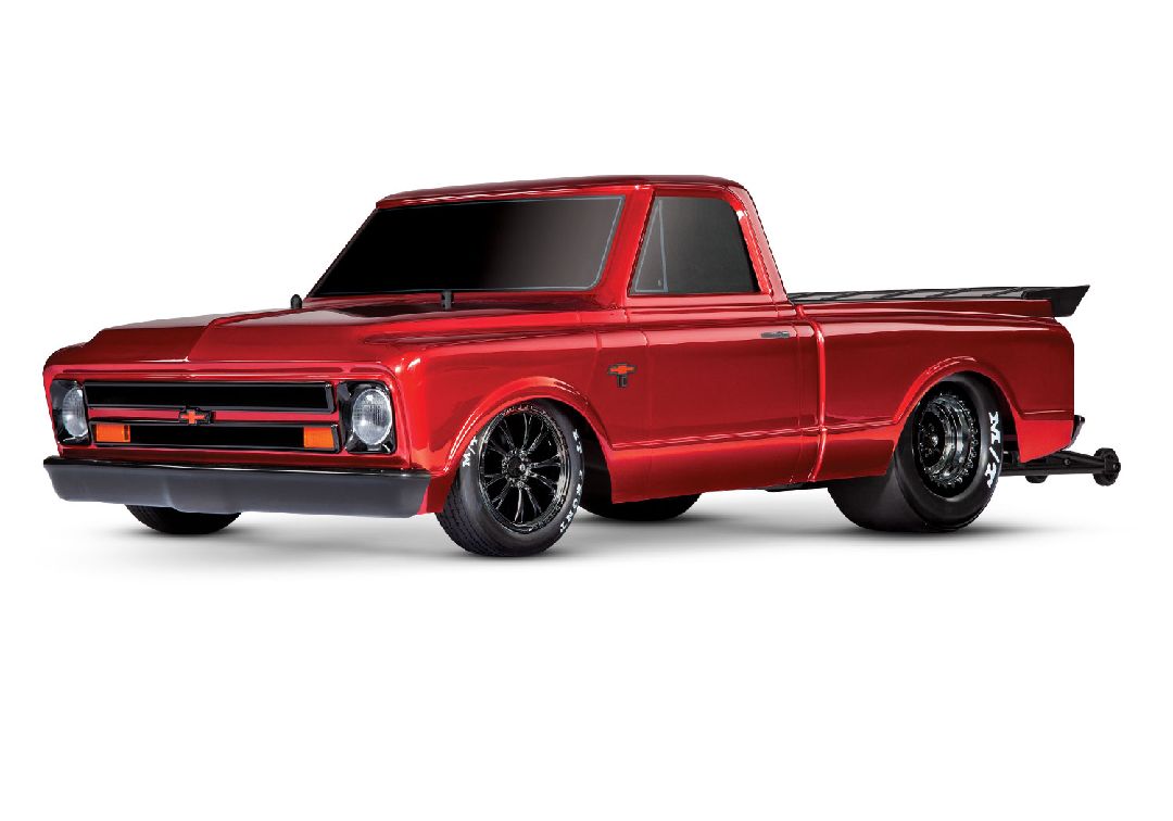 Traxxas 1/10 Drag Slash 1967 Chevy C10 ExtremeHD 2wd RTR - Red