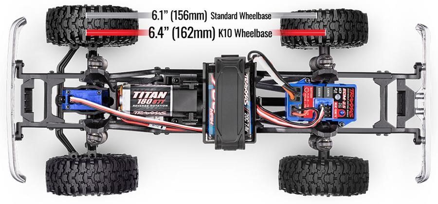 Traxxas 1/18 TRX-4M Chevrolet K10 High Trail 4x4 RTR - Red