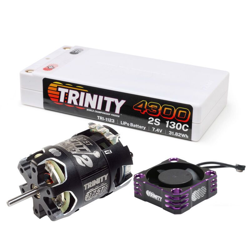 Trinity 17.5 Stock Racer Bundle (Motor, Battery, Fan included)